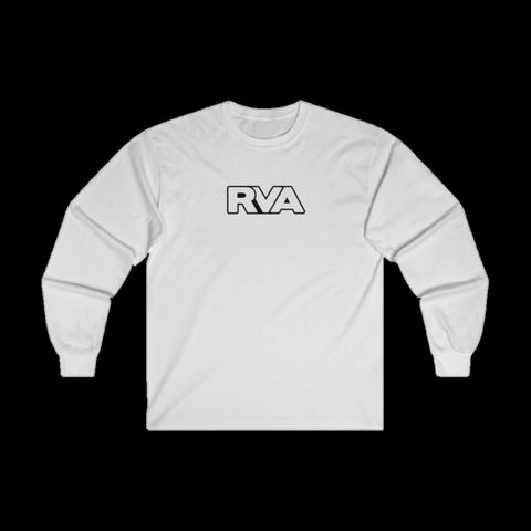 RVA Long Sleeve Tee (white/outline)