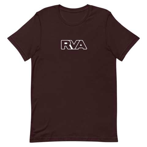 RVA T-Shirt (Dark Maroon/Outline)